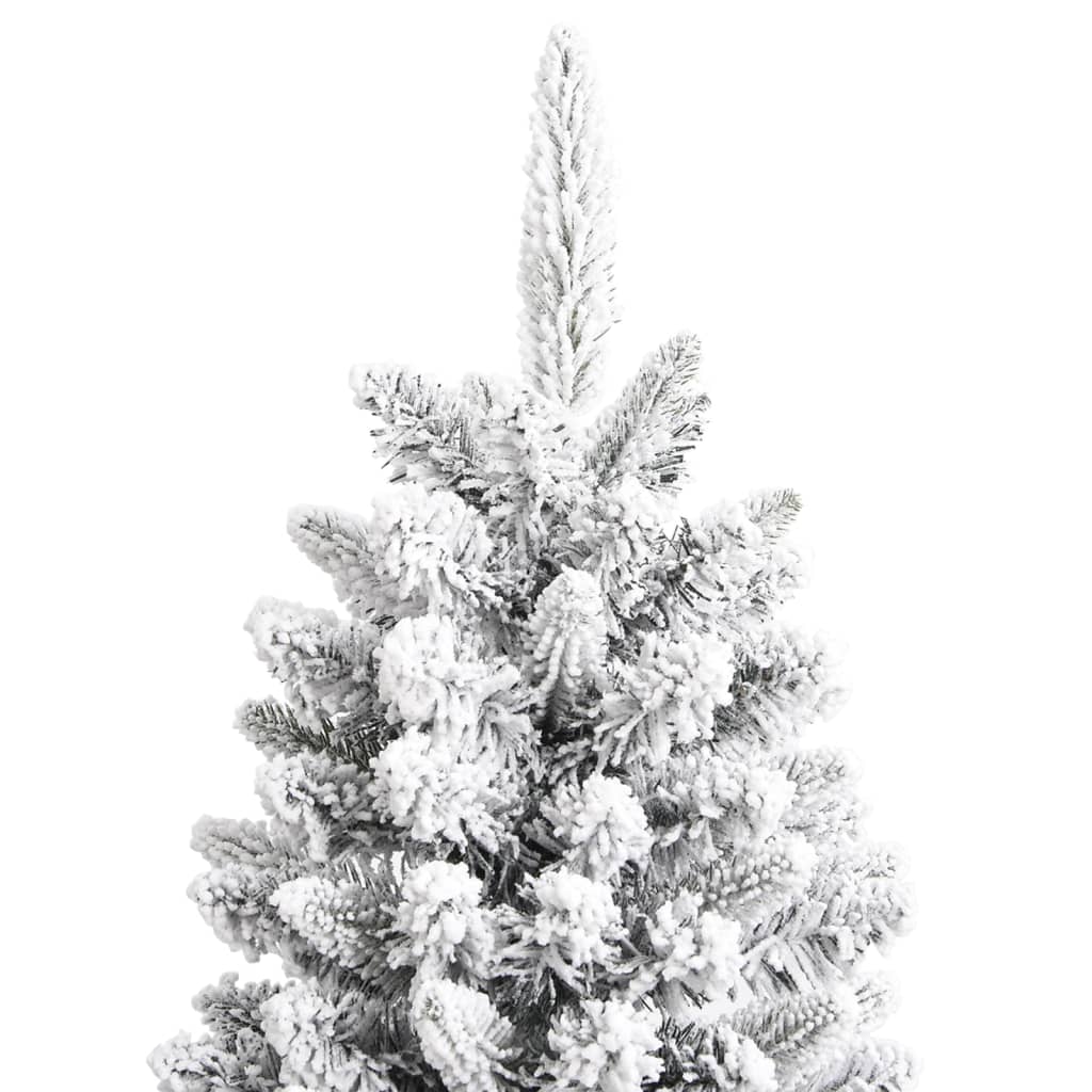 vidaXL Kunstkerstboom met sneeuw 210 cm PVC en PE