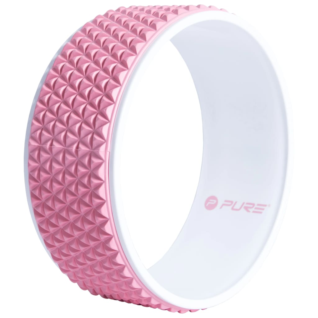 Pure2Improve Yogawiel 34 cm roze en wit