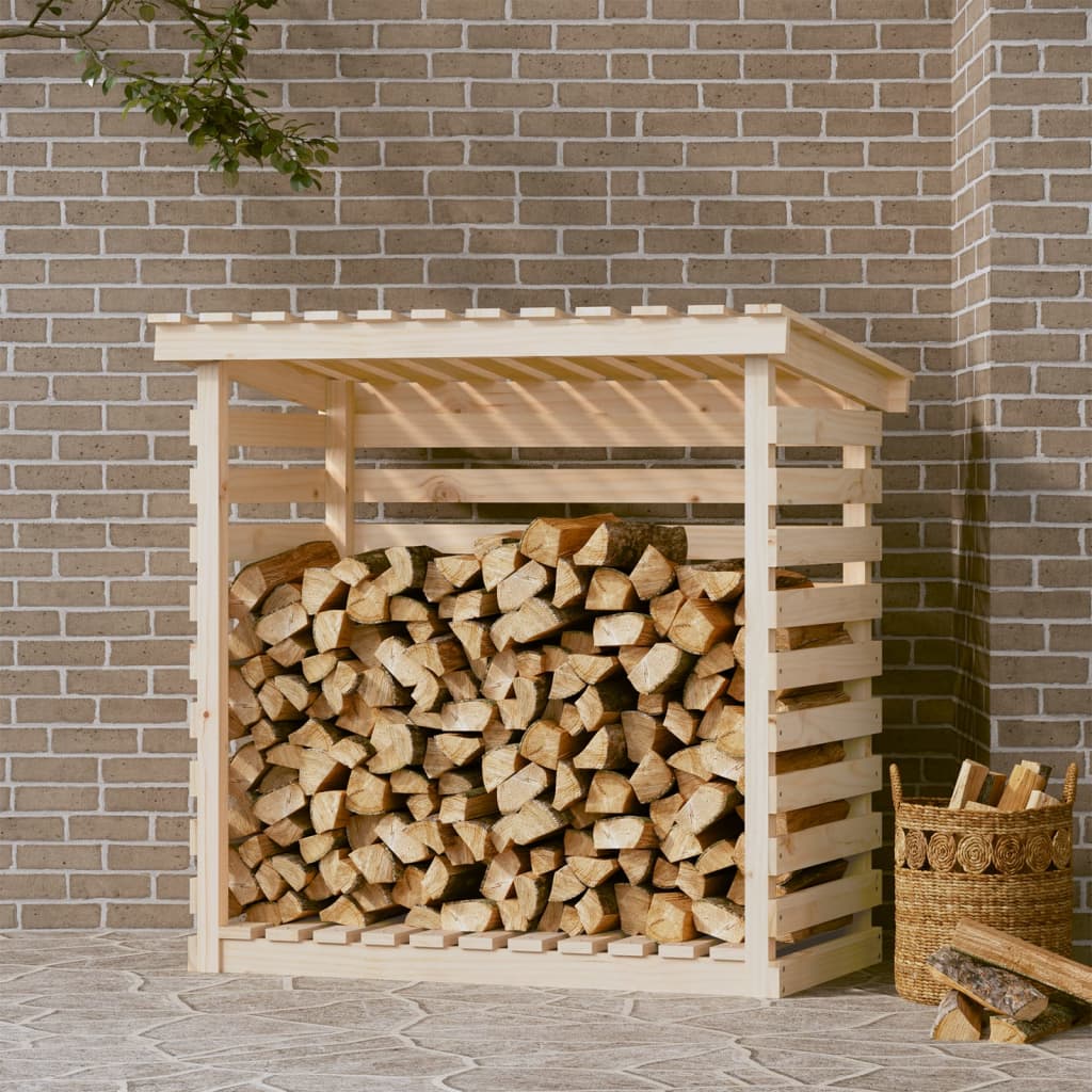 vidaXL Haardhoutrek 108x73x108 cm massief grenenhout