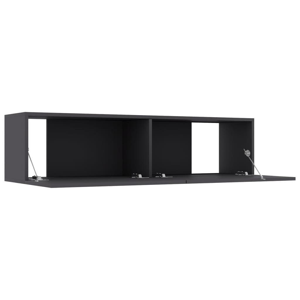 vidaXL Tv-meubel 120x30x30 cm bewerkt hout grijs