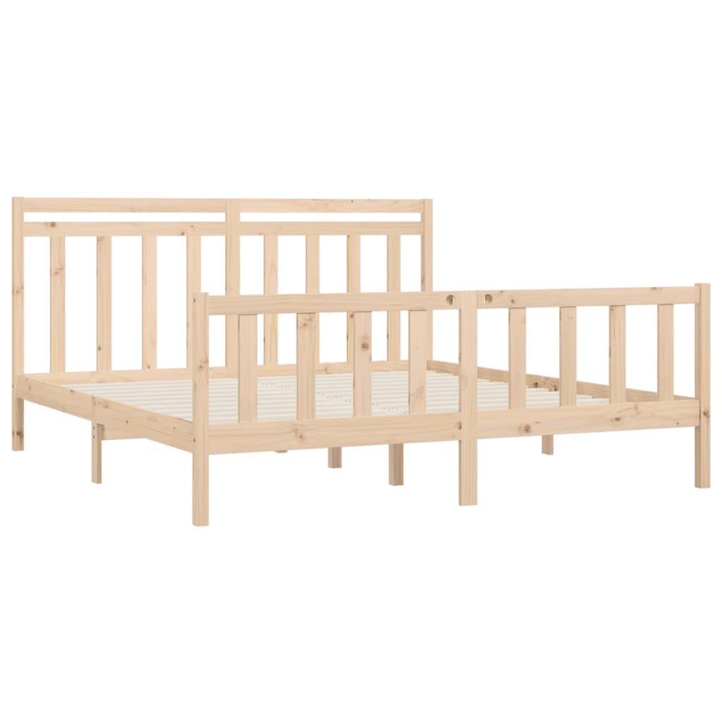 vidaXL Bedframe massief grenenhout 180x200 cm