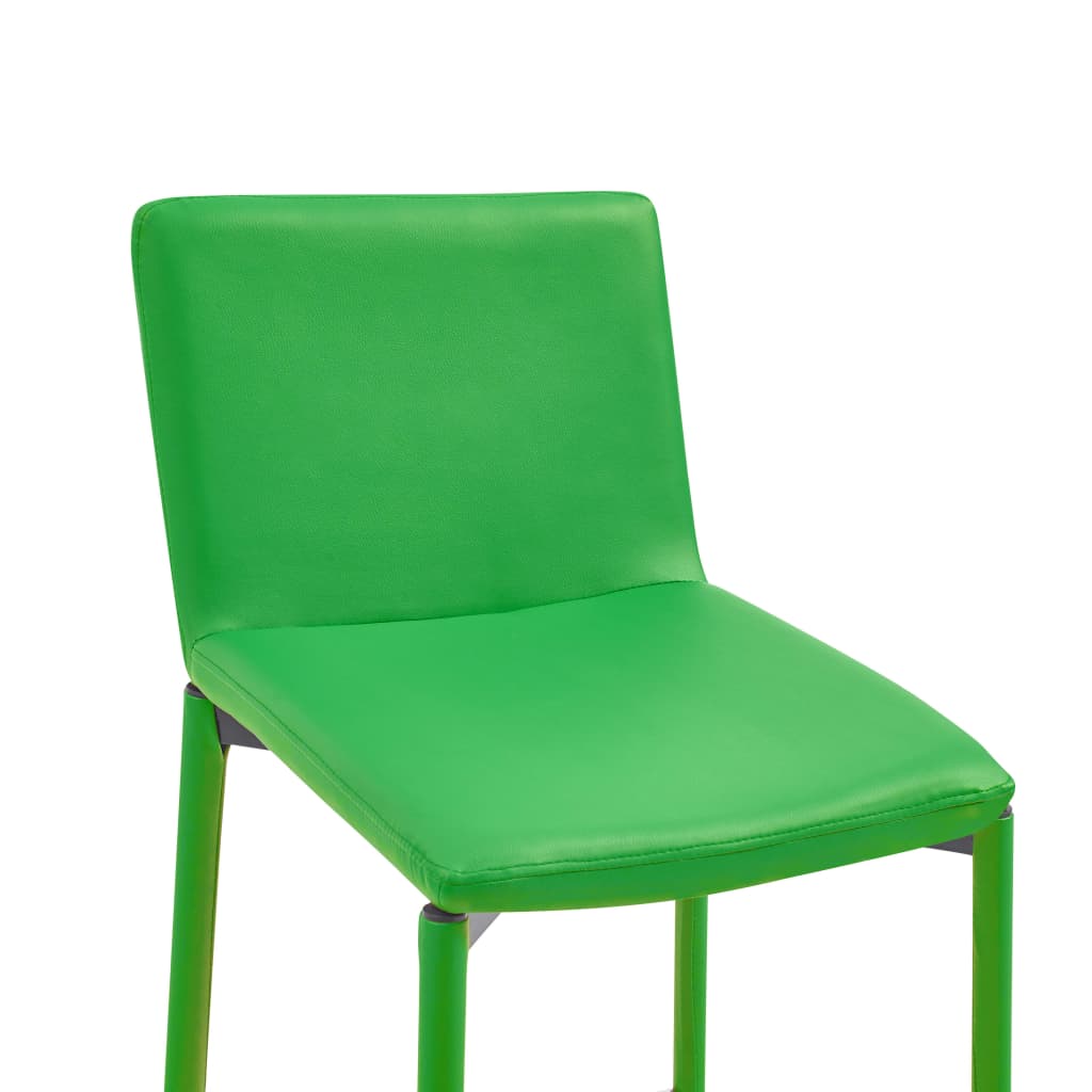 vidaXL 5-delige Barset kunstleer groen