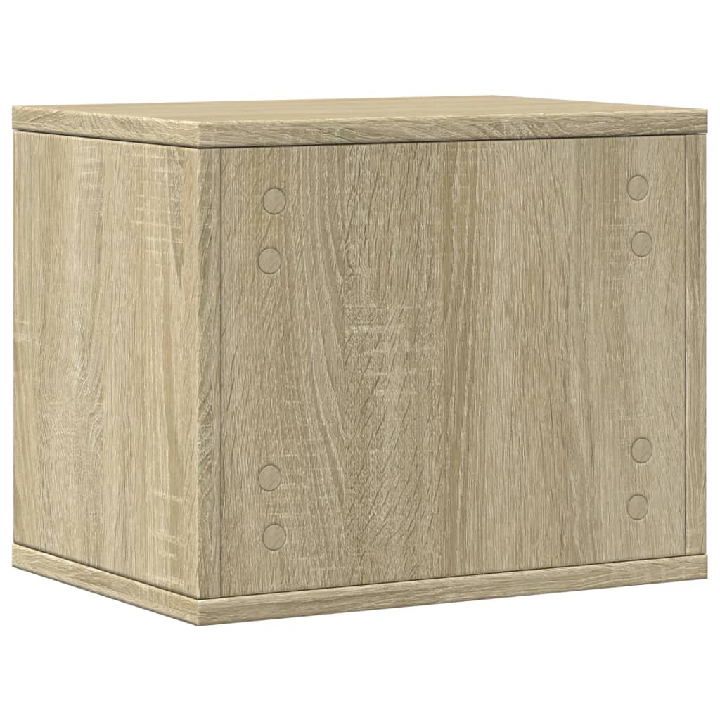 vidaXL Bureau organiser 36x26x29,5 cm bewerkt hout sonoma eikenkleurig