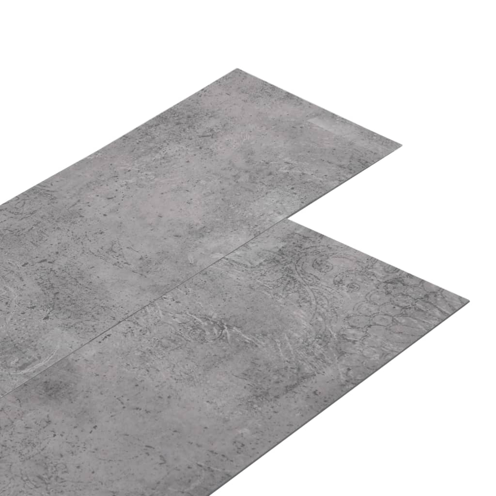 vidaXL Vloerplanken zelfklevend 5,21 m² 2 mm PVC cementbruin