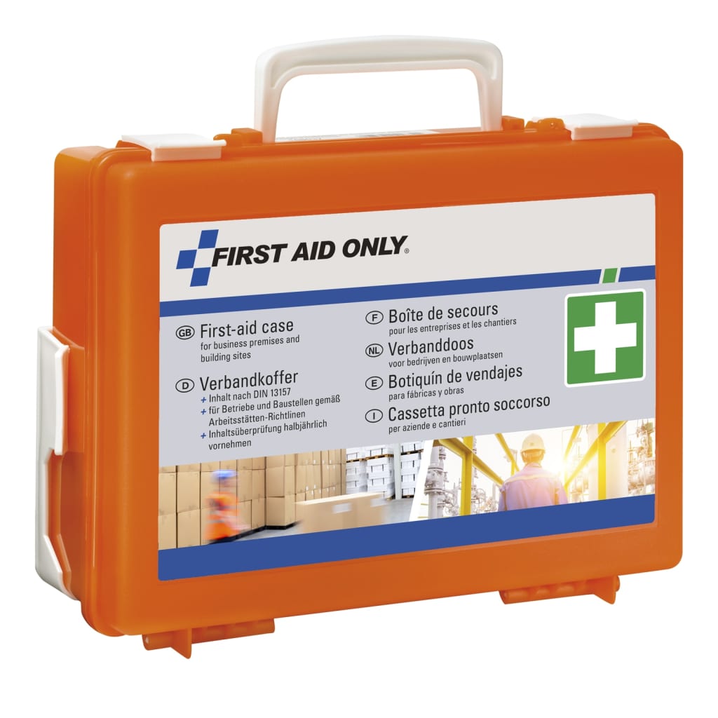 FIRST AID ONLY EHBO-set DIN 13157 voor bedrijven met handvat