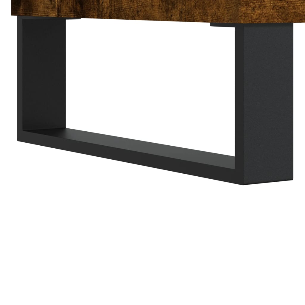 vidaXL Tv-meubel 150x36x30 cm bewerkt hout gerookt eikenkleurig