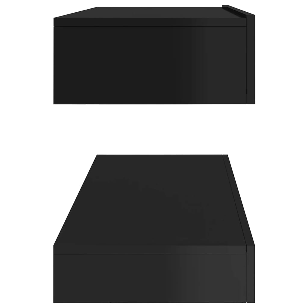 vidaXL Tv-meubel met LED-verlichting 120x35 cm hoogglans zwart