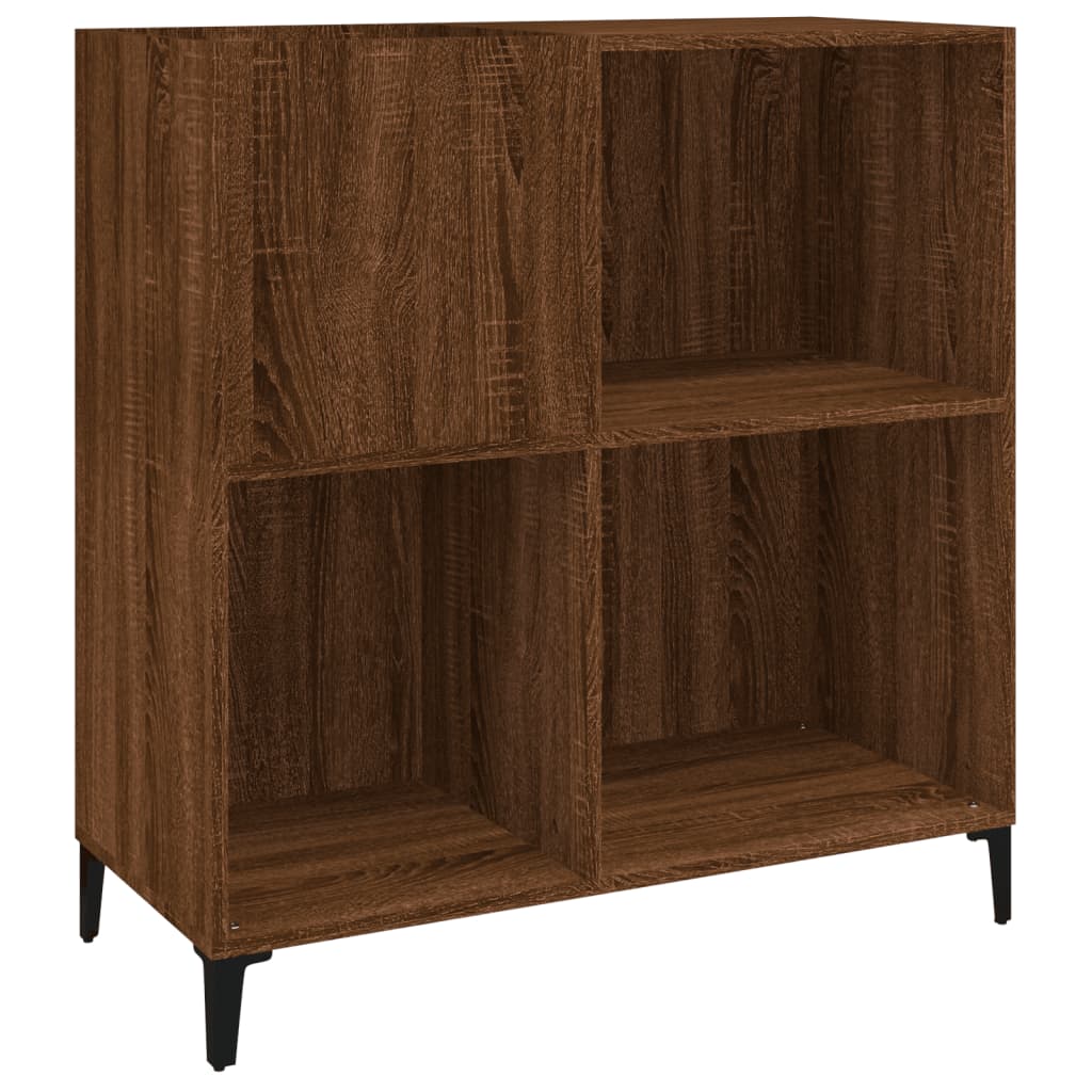 vidaXL Platenkast 84,5x38x48 cm bewerkt hout oud