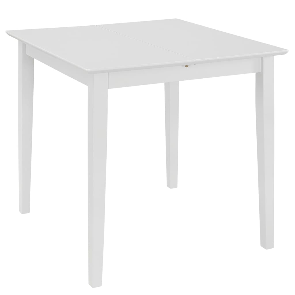 vidaXL Eettafel verlengbaar (80-120)x80x74 cm MDF wit