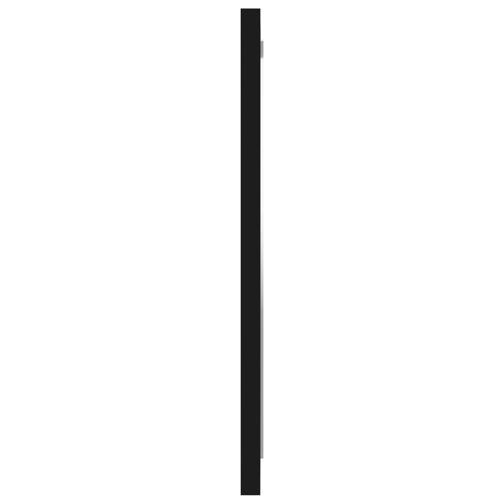 vidaXL Badkamerspiegel 40x1,5x37 cm spaanplaat zwart