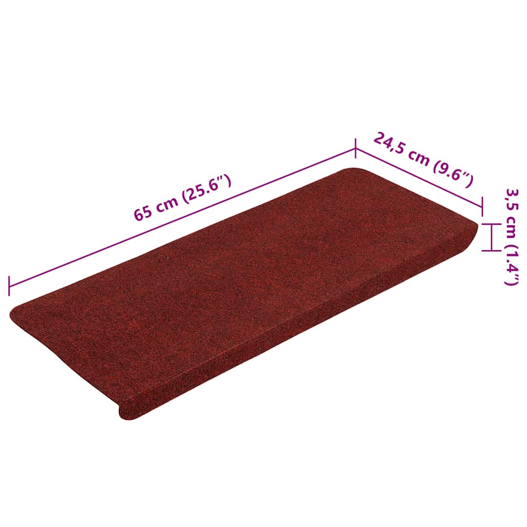 vidaXL Trapmatten zelfklevend 15 st 65x24,5x3,5 cm grijs