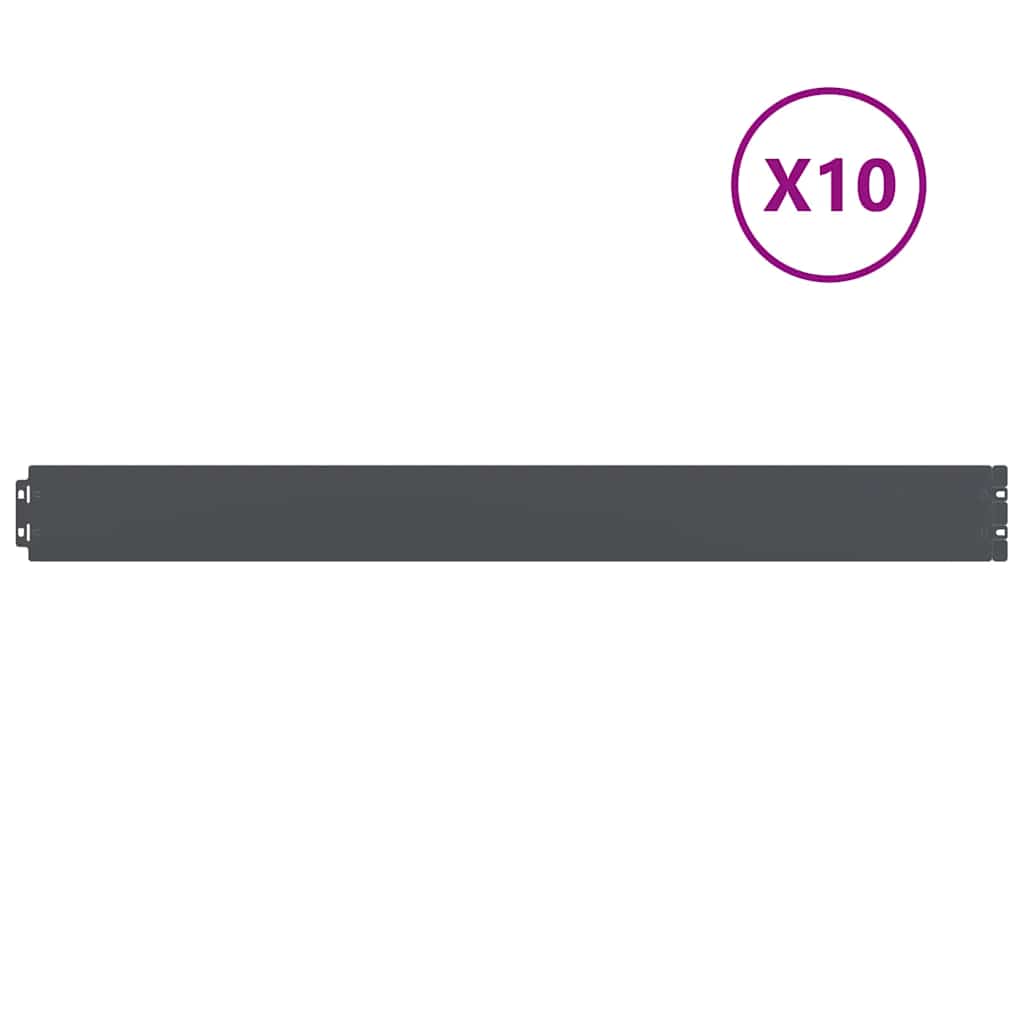 vidaXL Bordures de pelouse 50 pcs 15x103 cm acier corten flexible