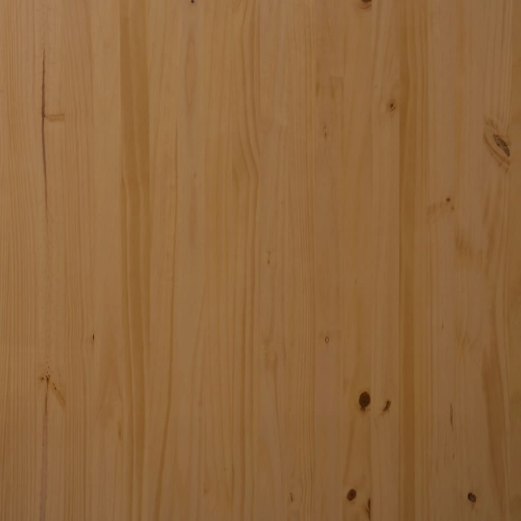 vidaXL Ladekast MOSS verrijdbaar massief grenenhout honingbruin