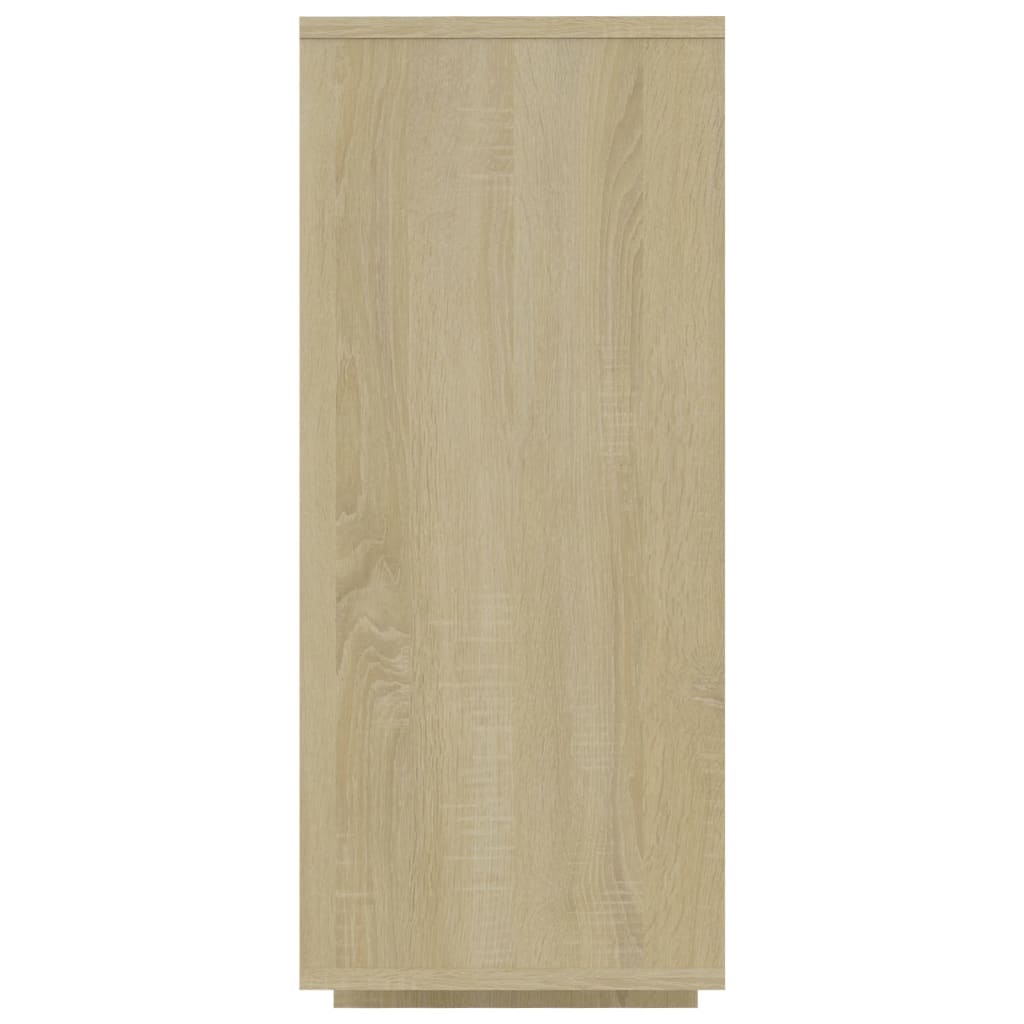 vidaXL Dressoir 120x30x75 cm bewerkt hout sonoma eikenkleurig