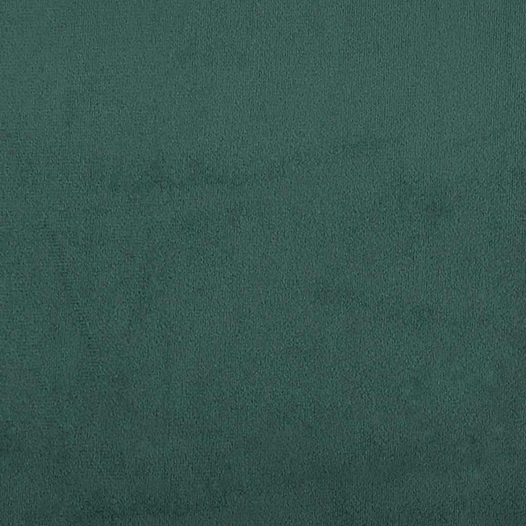 vidaXL Boxspring met matras fluweel donkergroen 140x210 cm