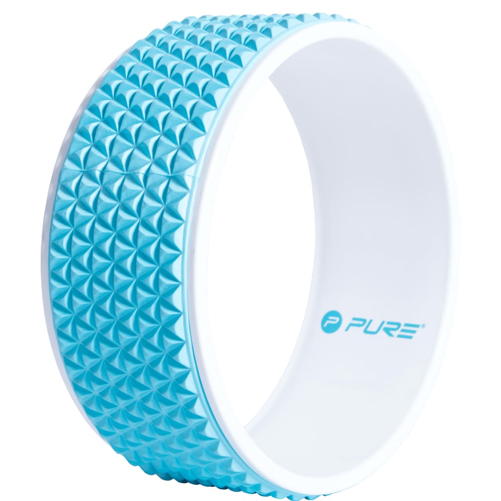Pure2Improve Yogawiel 34 cm blauw en wit