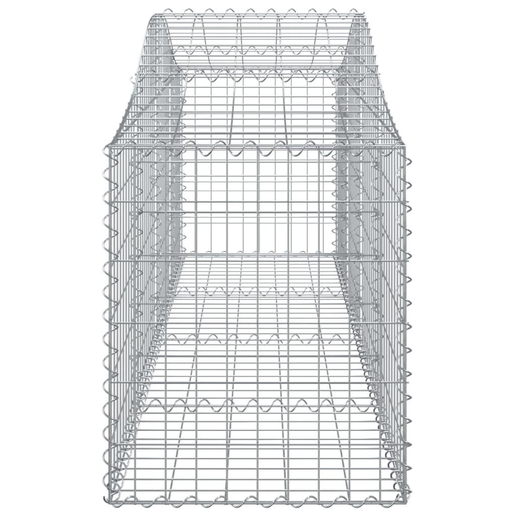 vidaXL Schanskorven 30 st gewelfd 200x50x60/80 cm ijzer