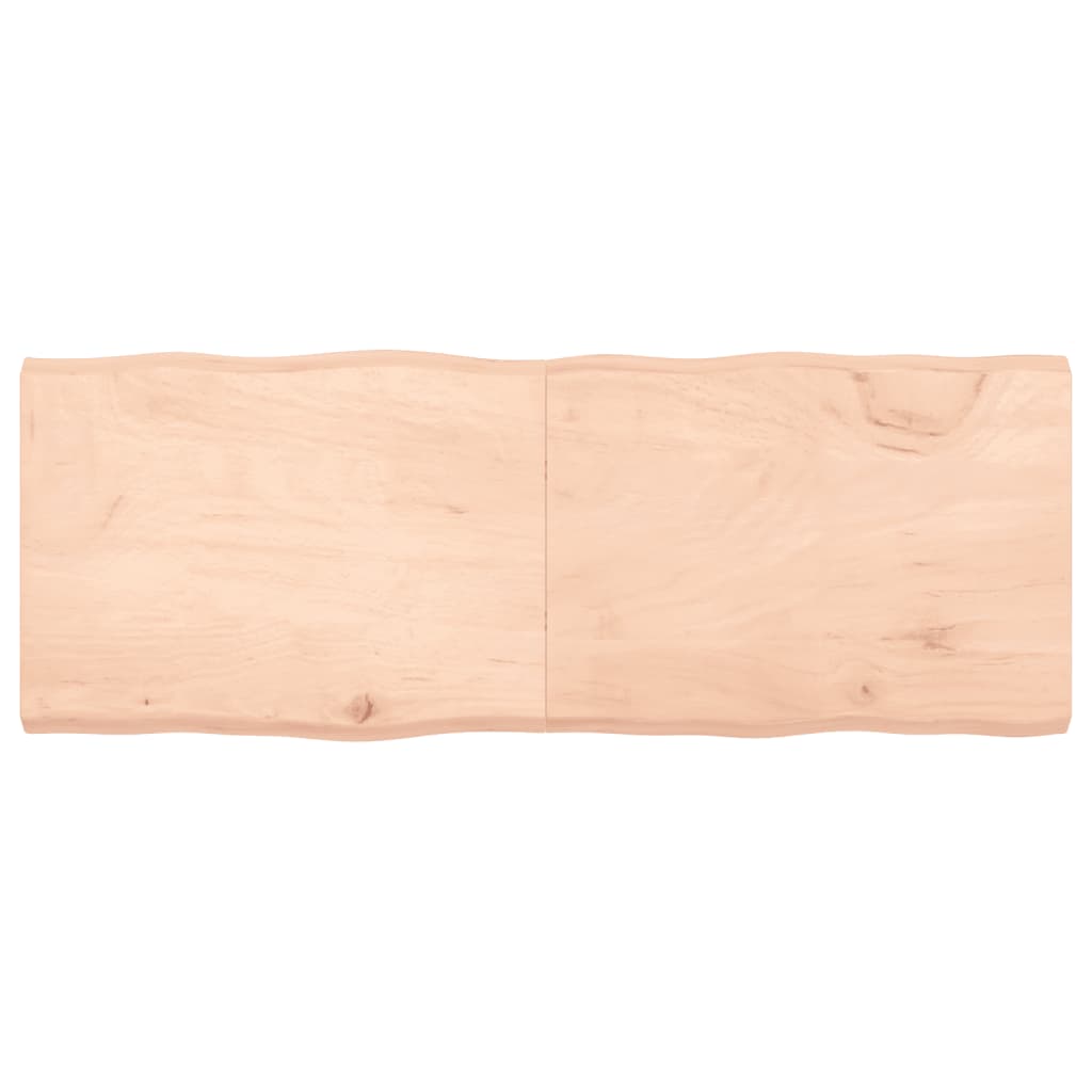 vidaXL Tafelblad natuurlijke rand 160x60x(2-6) cm massief eikenhout