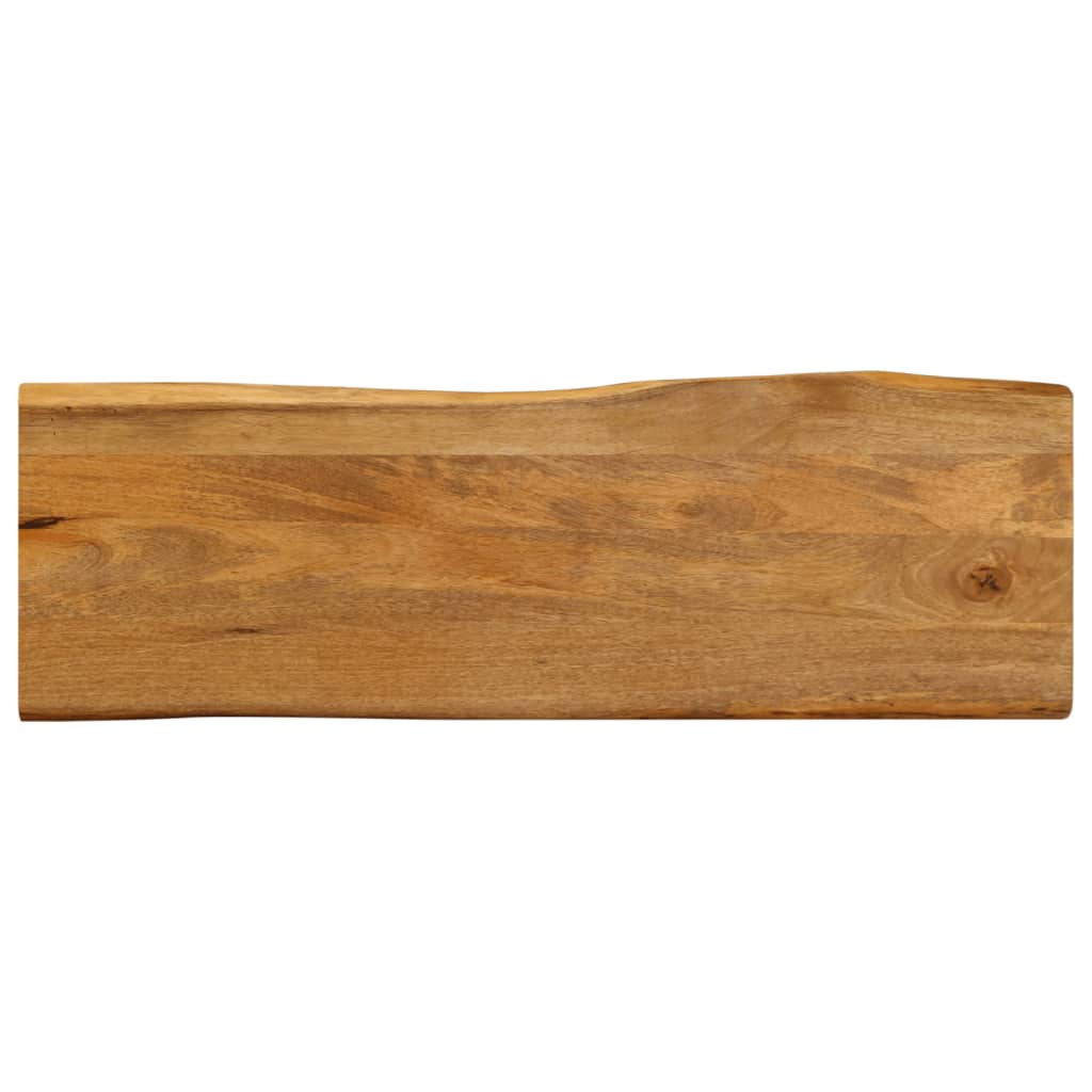 vidaXL Tafelblad met natuurlijke rand 140x40x2,5 cm massief mangohout