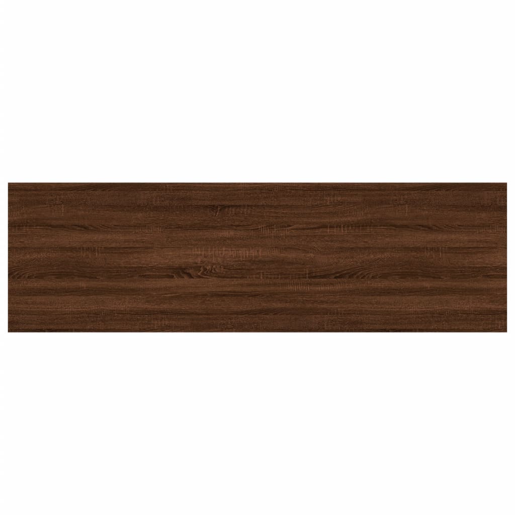 vidaXL Wandschappen 4 st 100x30x1,5 cm bewerkt hout bruineikenkleurig