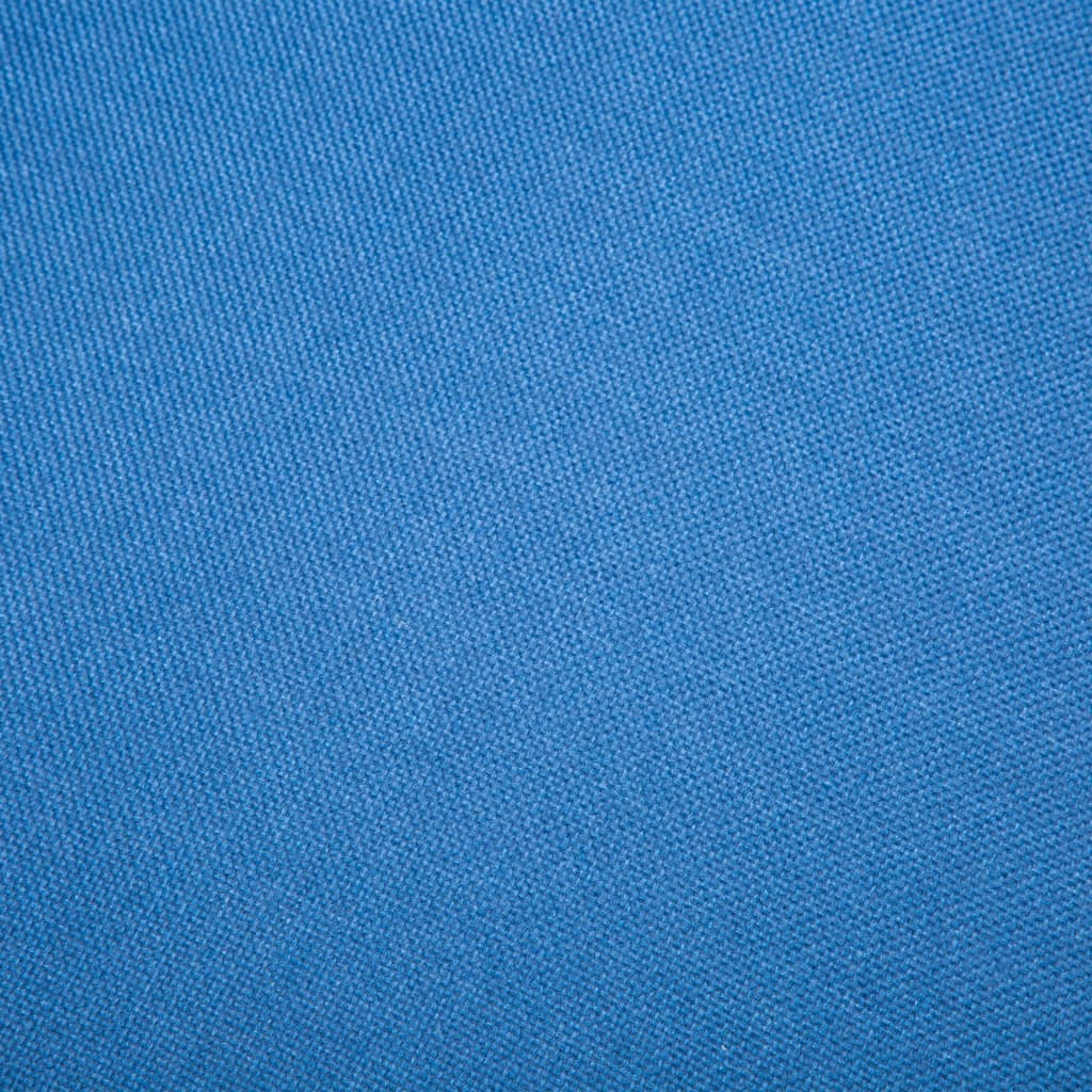 vidaXL Bank L-vormig 171,5x138x81,5 cm stof blauw