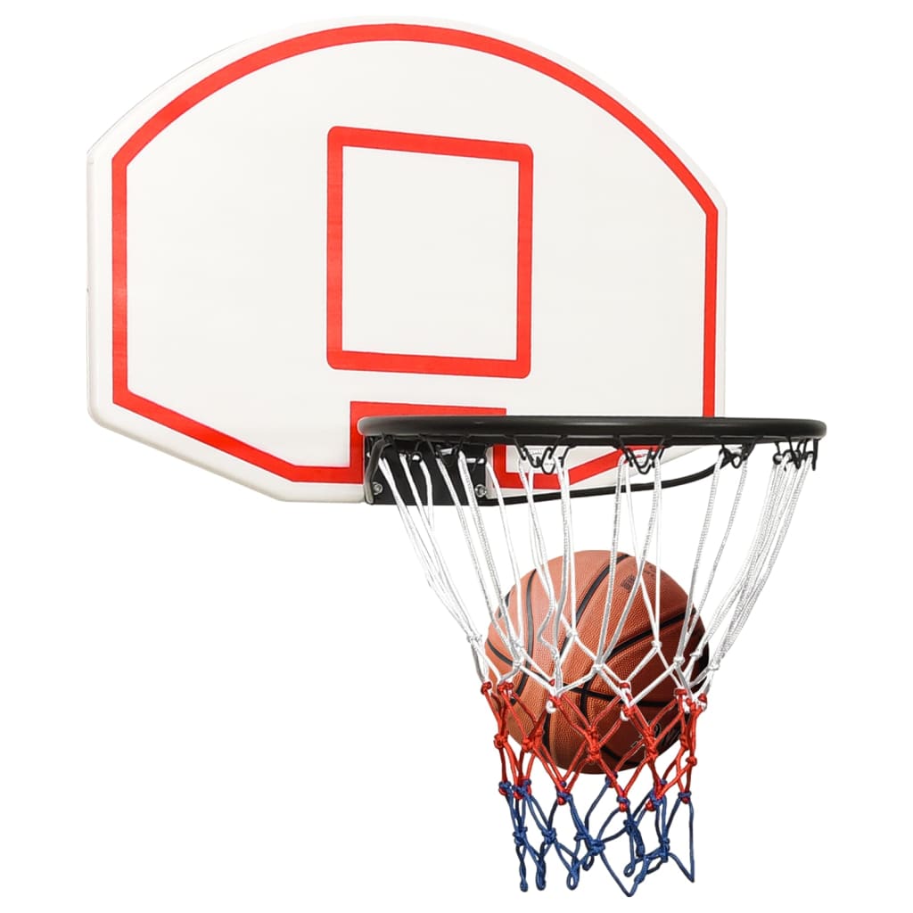 vidaXL Basketbalbord 71x45x2 cm polyetheen wit