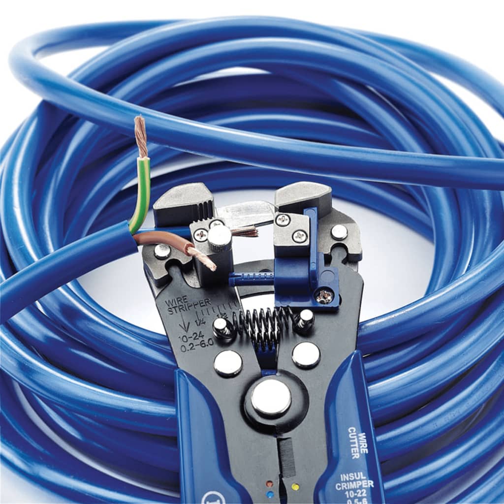 Draper Tools Automatische draadstripper/krimptang blauw 35385
