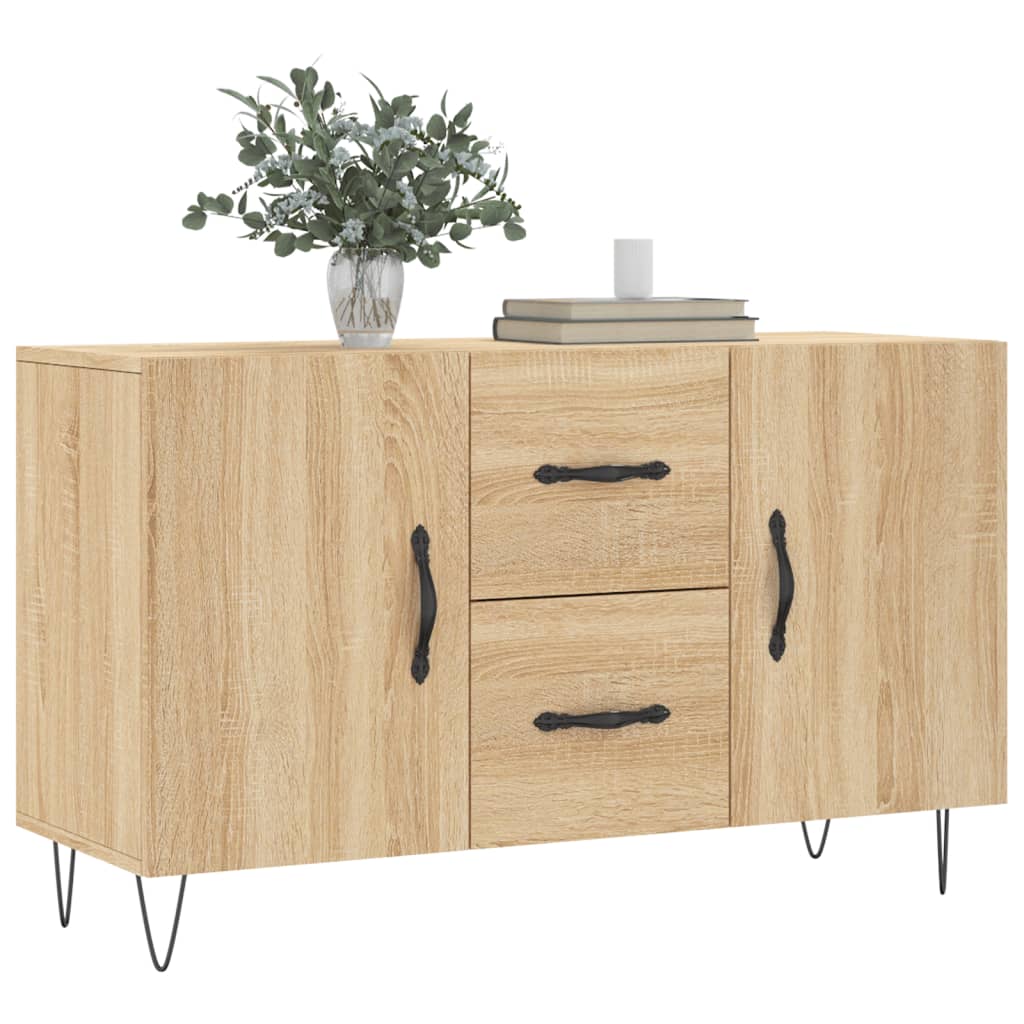 vidaXL Dressoir 100x36x60 cm bewerkt hout sonoma eikenkleurig