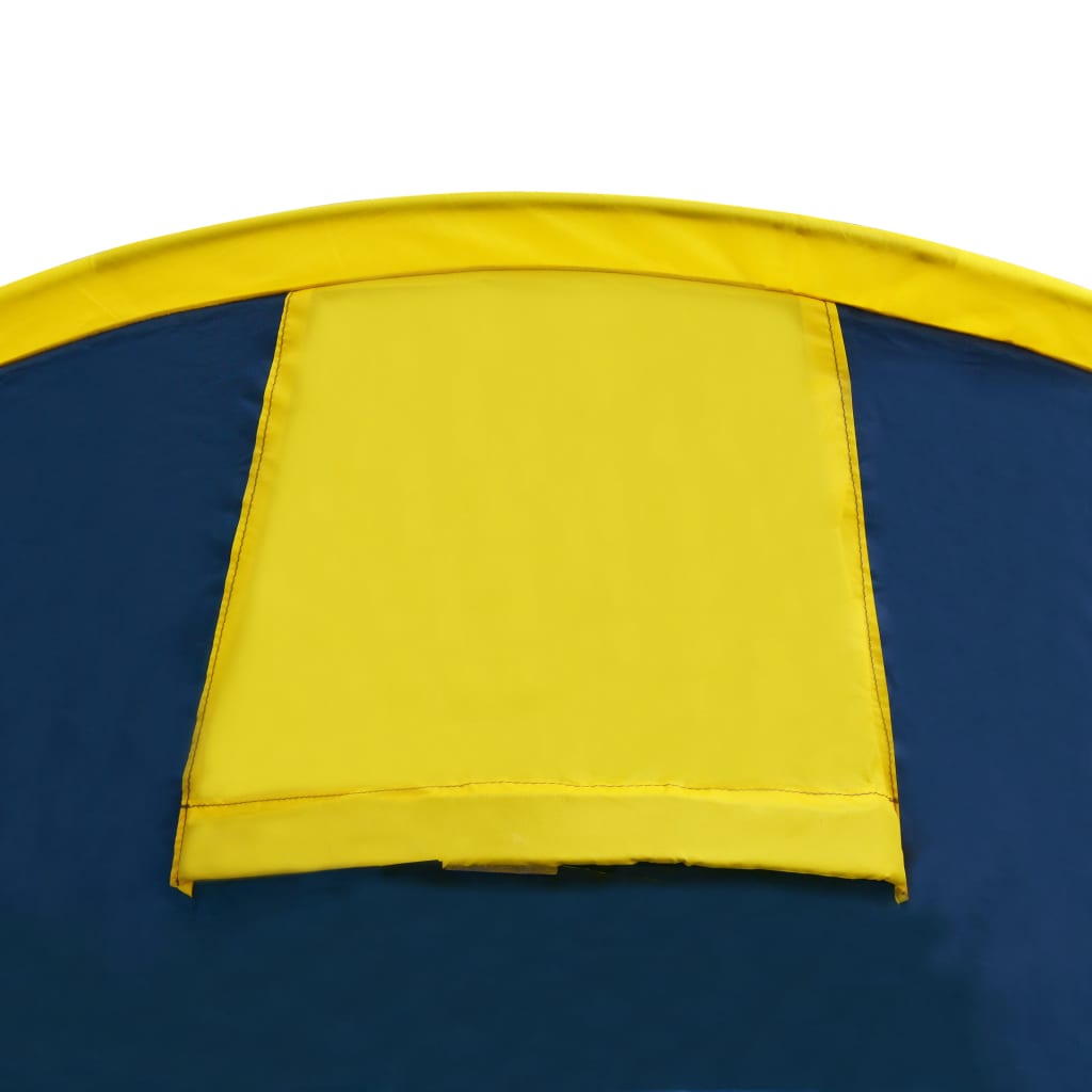 Tent voor 4 personen marineblauw / geel