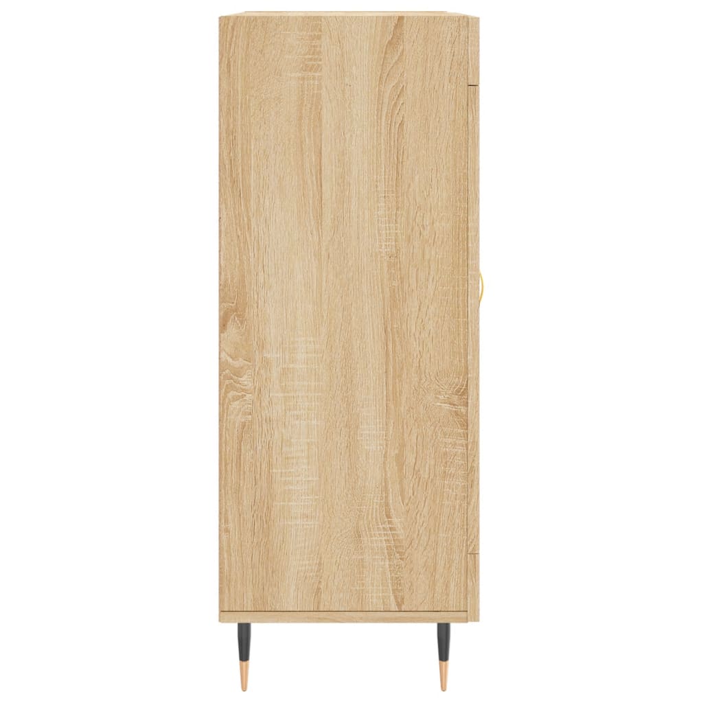 vidaXL Dressoir 69,5x34x90 cm bewerkt hout sonoma eikenkleurig