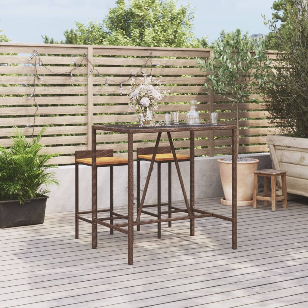 Tuintafel met glazen blad poly rattan beige kopen Tuintafel met glazen blad poly rattan beige kopen