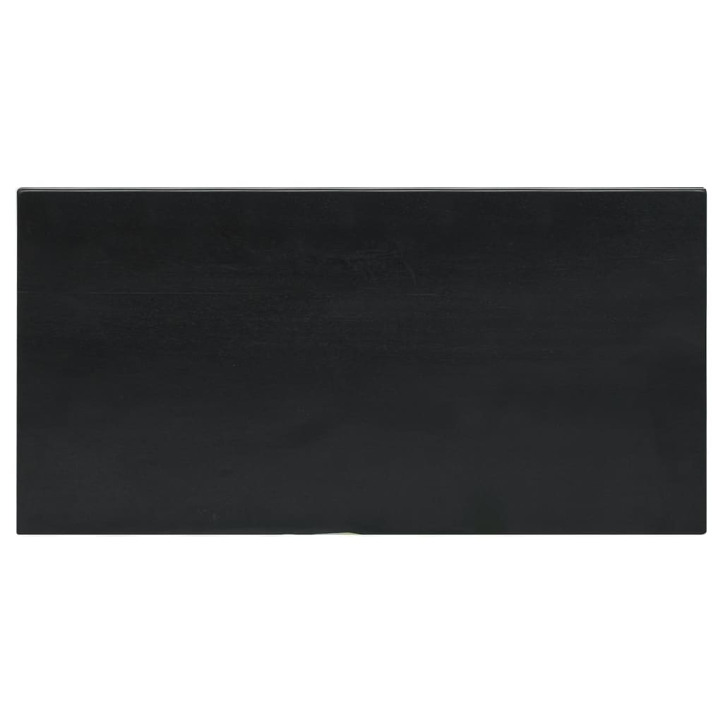 vidaXL Nachtkastje 60x30x75 cm massief mahoniehout zwart