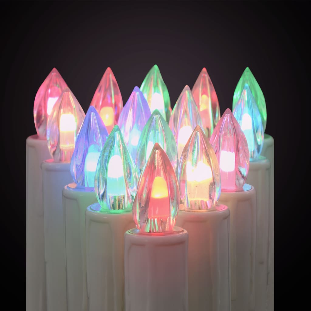 vidaXL LED-kaarsen kerst draadloos met afstandsbediening 20 st RGB