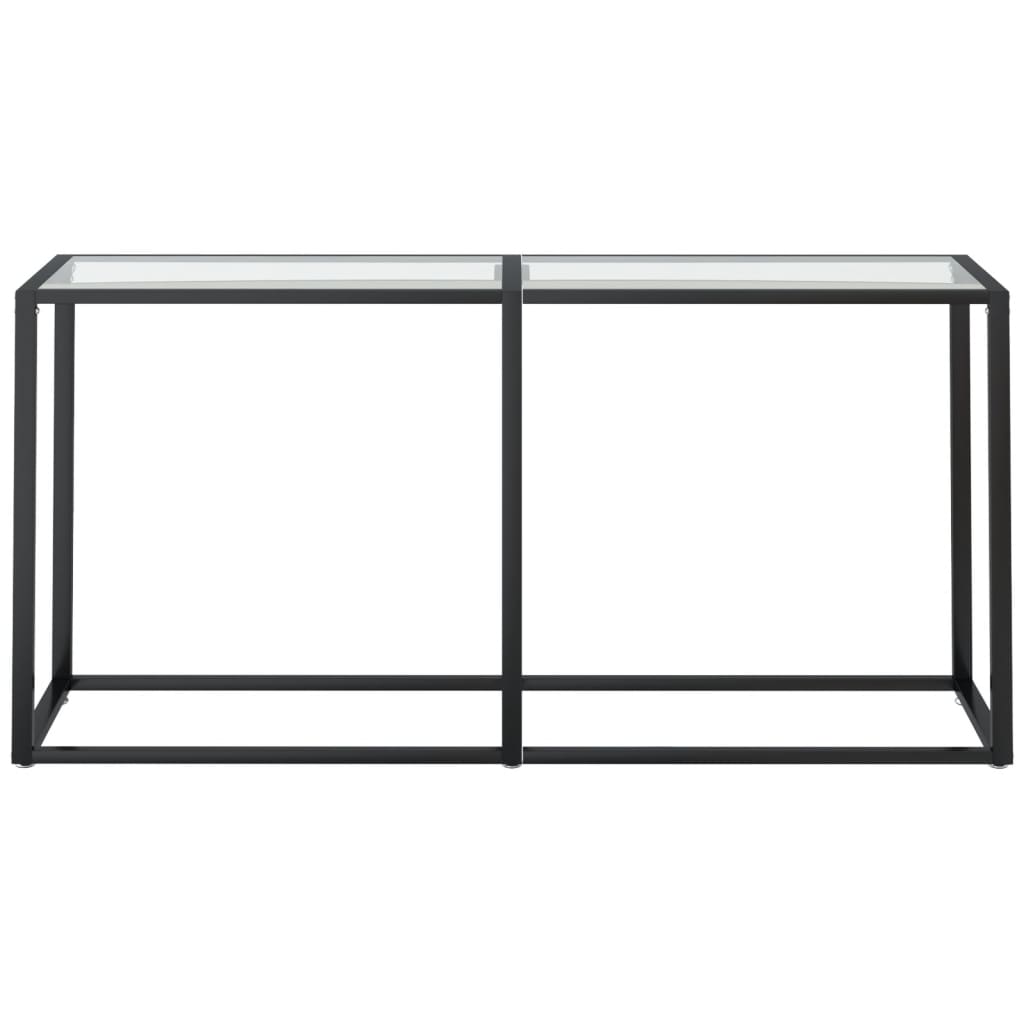 vidaXL Wandtafel 160x35x75,5 cm gehard glas transparant