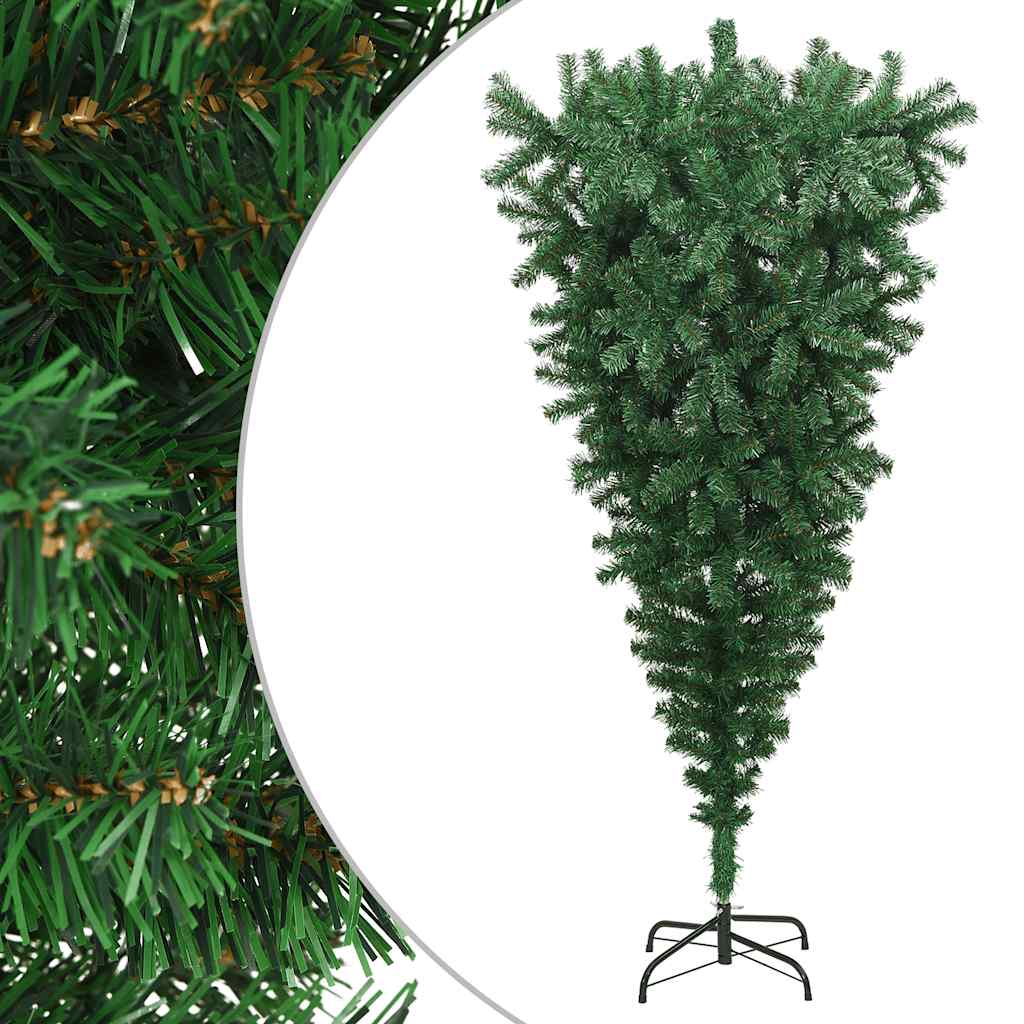 vidaXL Kunstkerstboom met standaard Groen 150 cm PVC