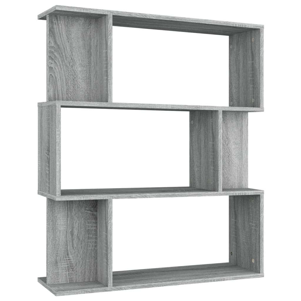 vidaXL Boekenkast / kamerscherm 80x24x96 cm bewerkt hout gerookt eiken