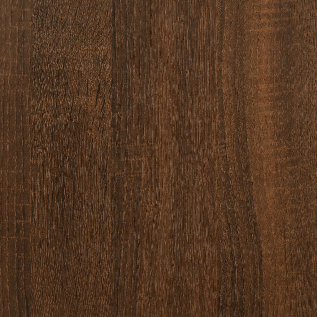 vidaXL Nachtkastjes 2 st 40x35x47,5 cm bewerkt hout bruin eikenkleur