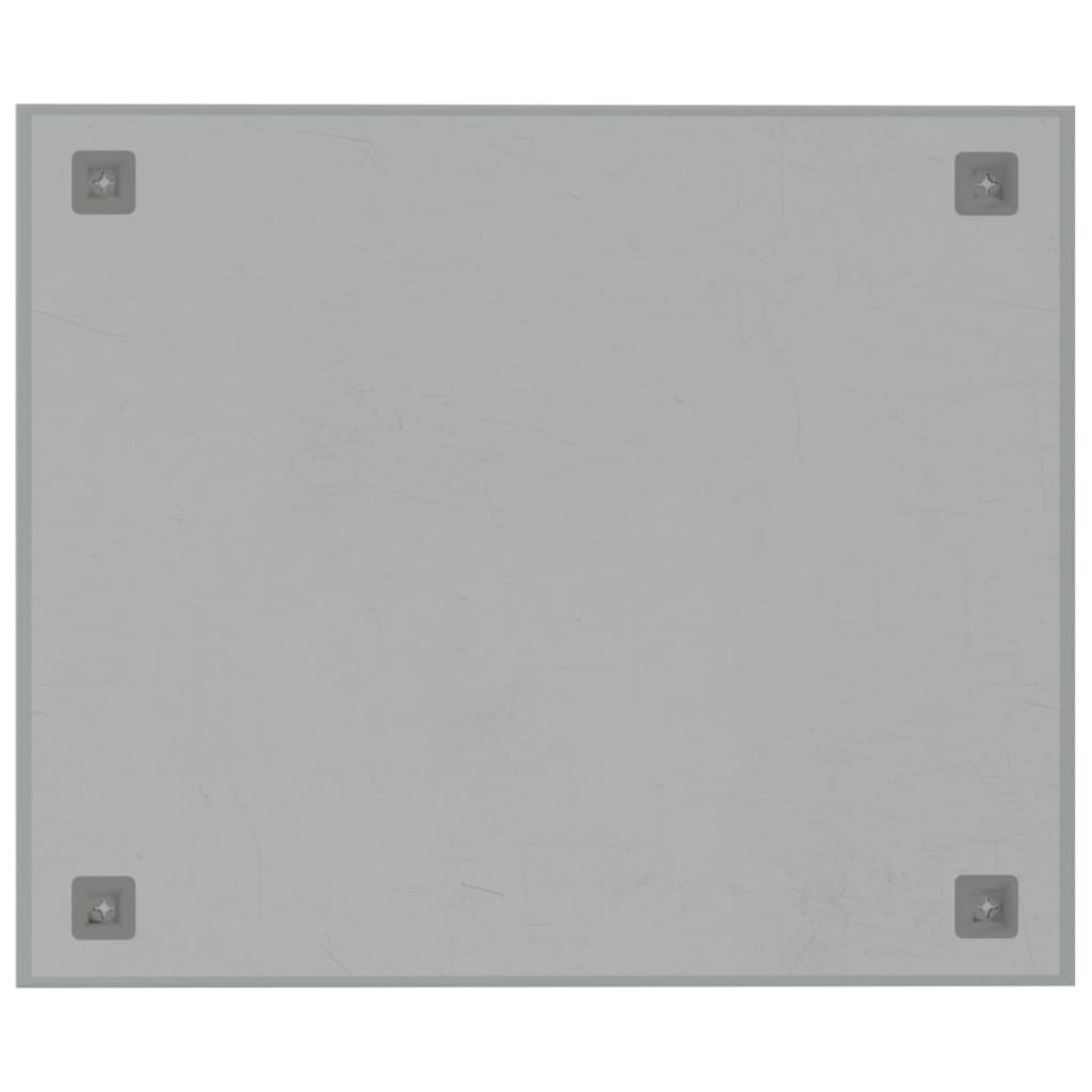 vidaXL Magneetbord voor aan de wand 60x50 cm gehard glas wit