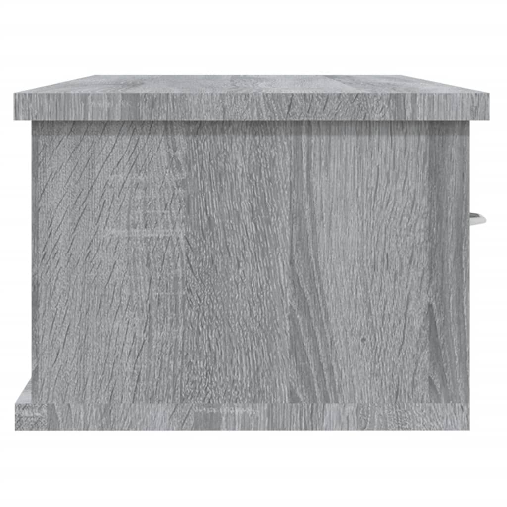 vidaXL Wandkast 88x26x18,5 cm bewerkt hout grijs sonoma eikenkleurig