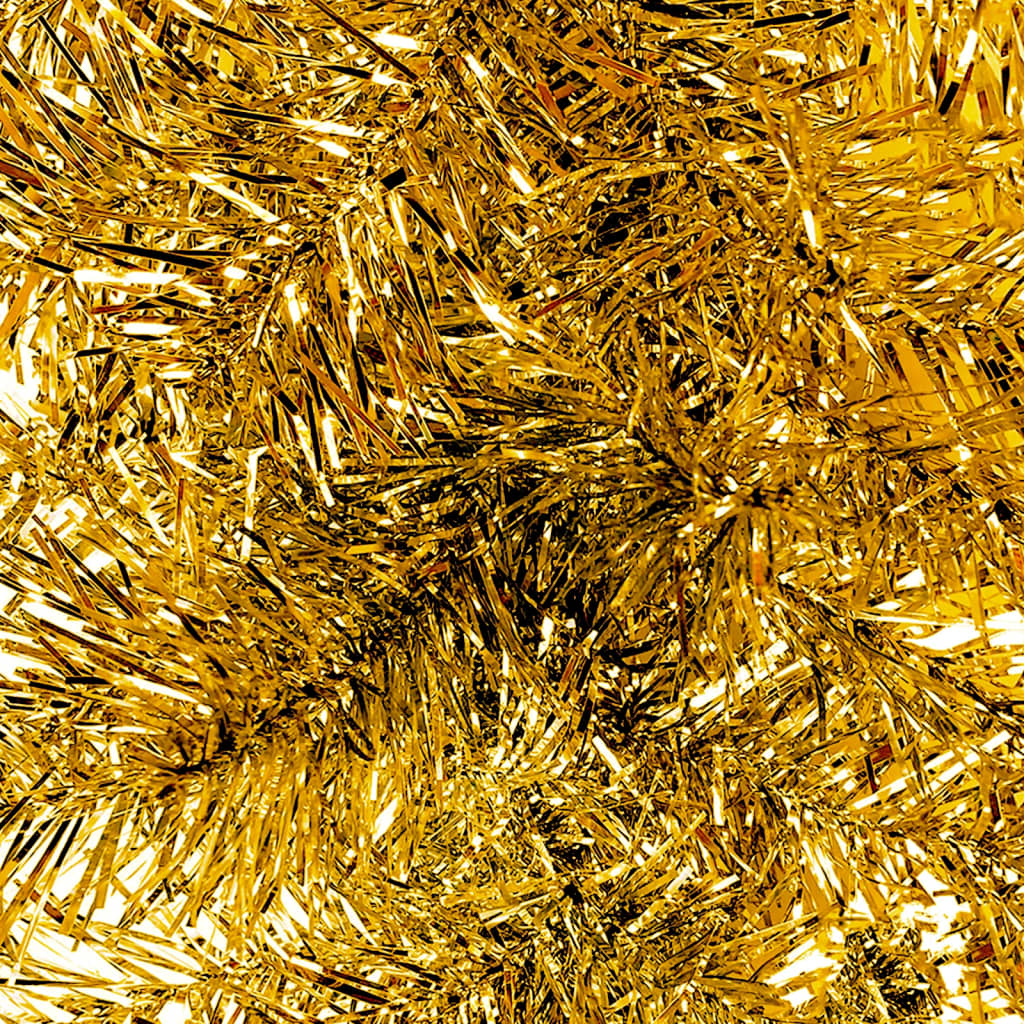 vidaXL Kerstslinger met LED-lampjes 10 m goudkleurig