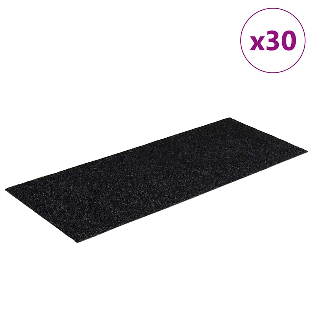 Susany Trapmatten, zelfklevend, trapmatten, 65 x 26 cm, zwart, 15 stuks