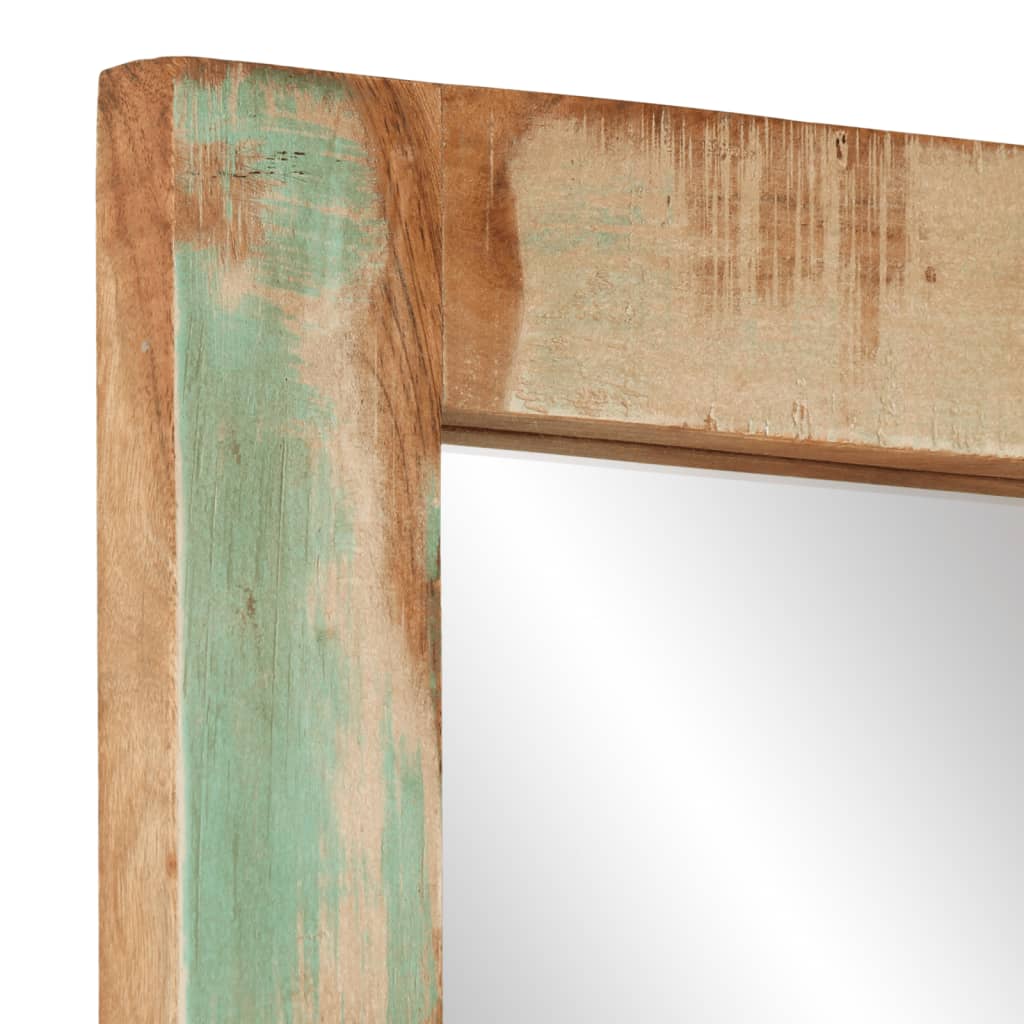vidaXL Spiegel 70x50 cm massief gerecycled hout en glas