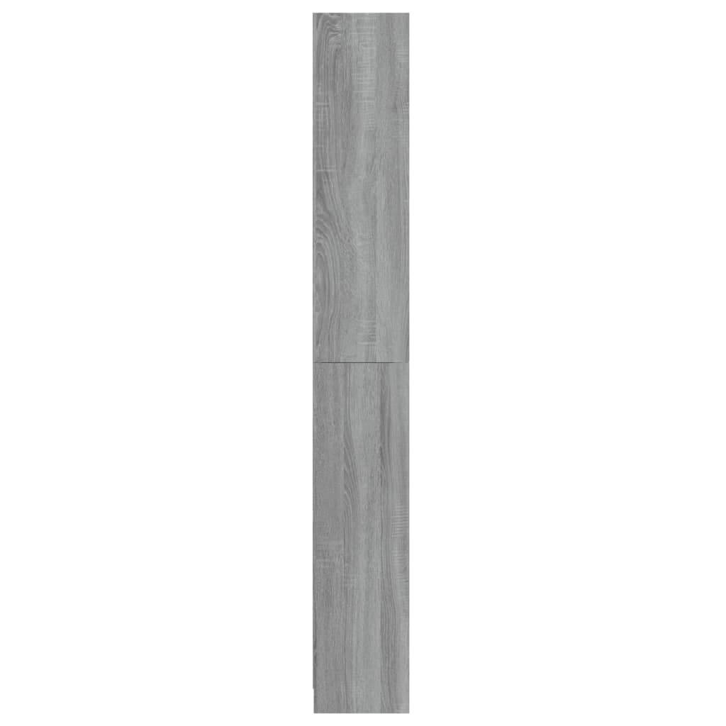 vidaXL Boekenkast 80x24x175 cm bewerkt hout grijs sonoma eikenkleurig