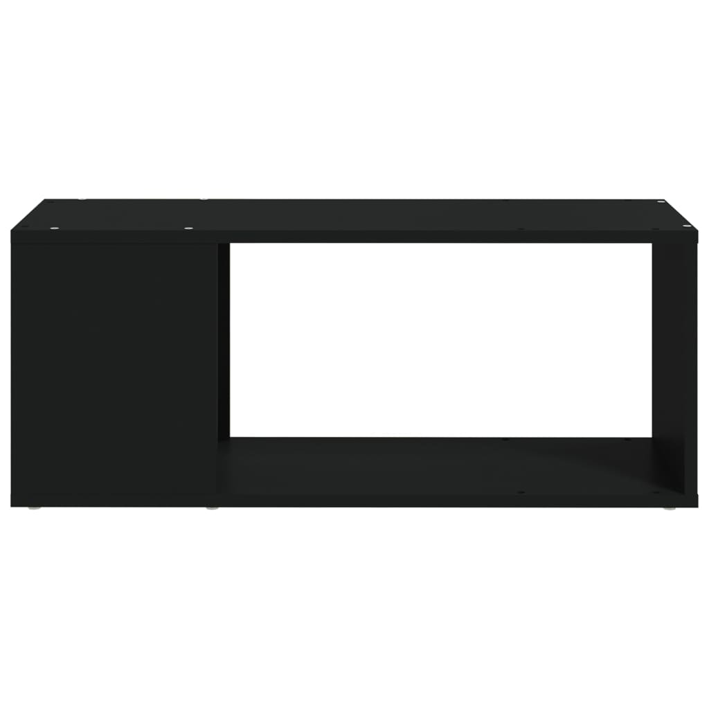 vidaXL Tv-meubel 80x24x32 cm bewerkt hout zwart