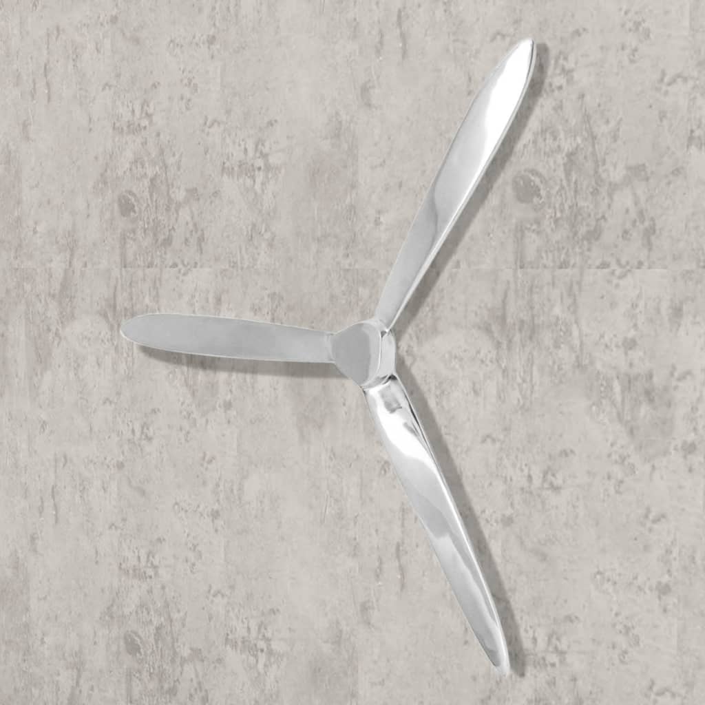 vidaXL Propeller voor aan de muur 70 cm aluminium zilver