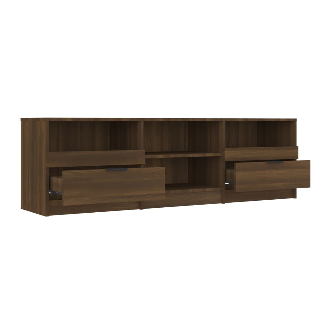 vidaXL Tv-meubel 150x33,5x45 cm bewerkt hout bruineikenkleurig