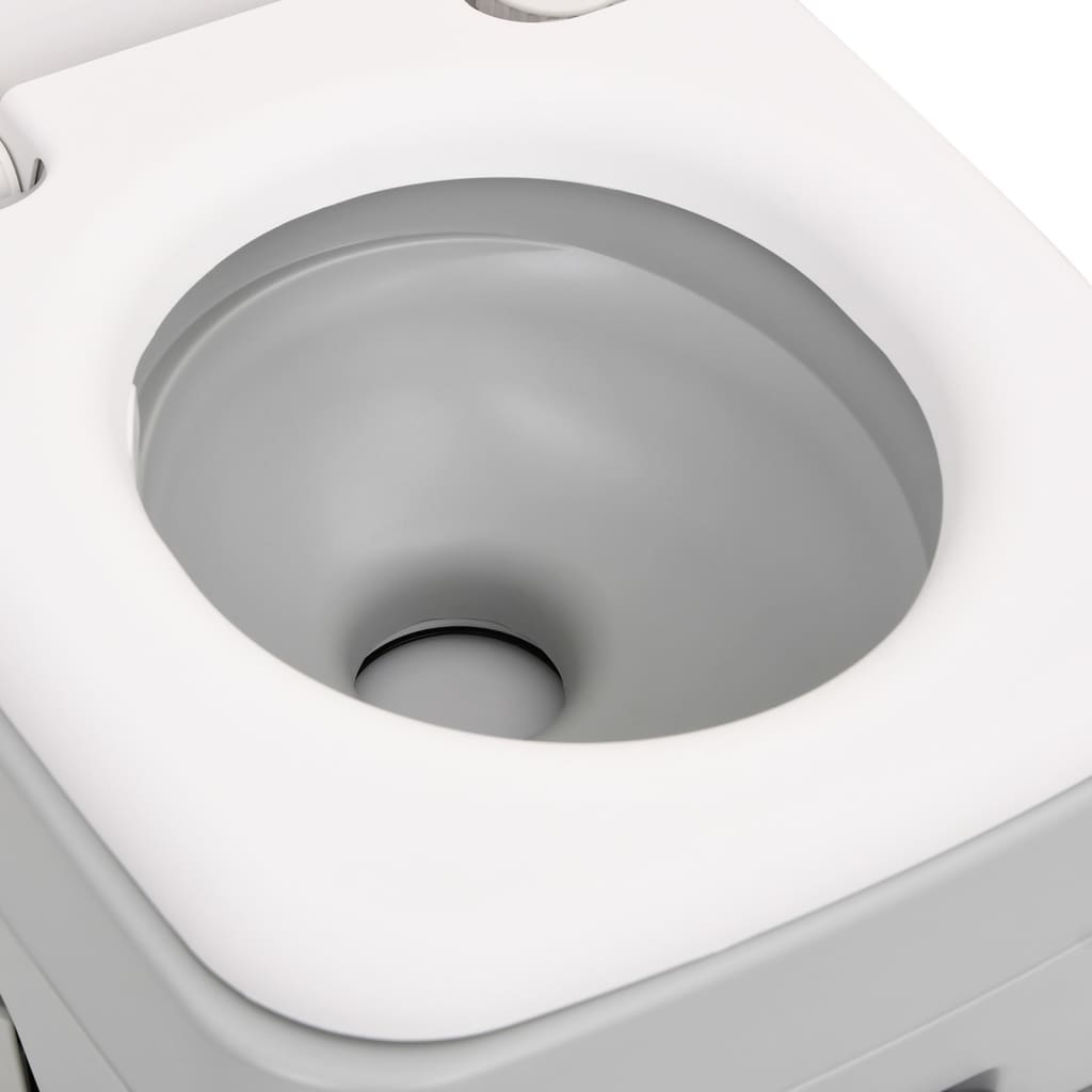 vidaXL Campingtoilet en watertankset draagbaar