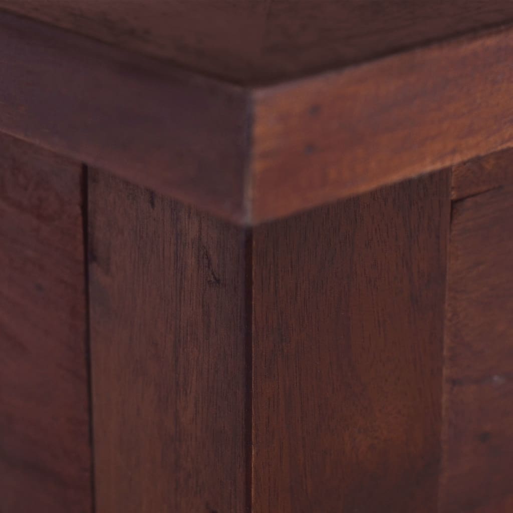 vidaXL Salontafel 100x50x30 cm massief mahoniehout klassiek bruin