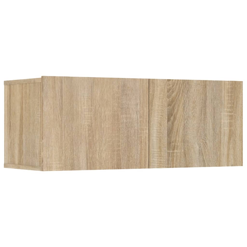 vidaXL Tv-meubelen 4 st 80x30x30 cm bewerkt hout sonoma eikenkleurig