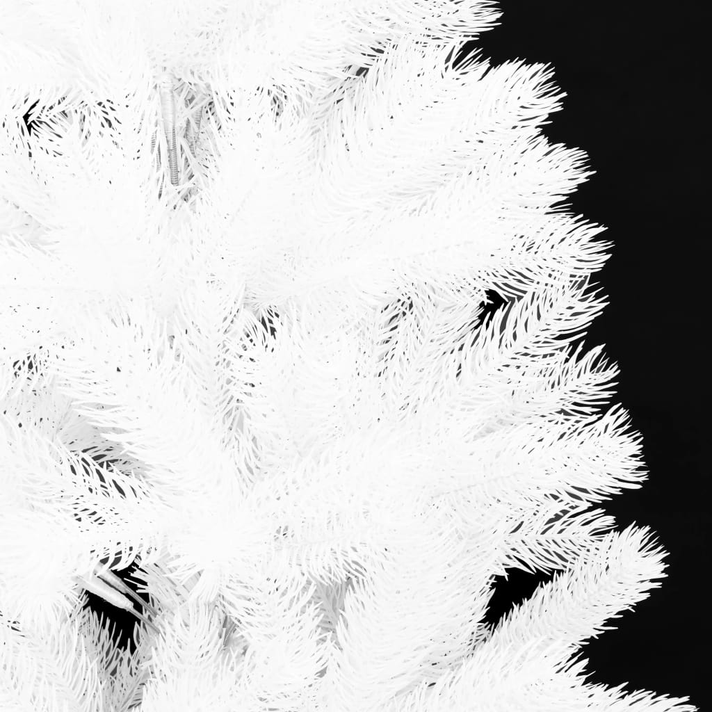 vidaXL Kunstkerstboom met verlichting 210 cm wit